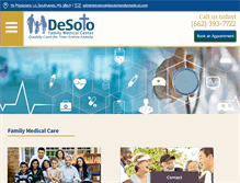 Tablet Screenshot of desotofamilymedical.com